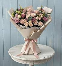 Букет цветов из:  Розы и Лизиантусы #REPLACE_PRED# Самотовино