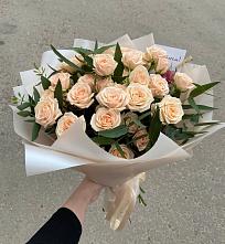 Букет Кремовые розы Латте #REPLACE_PRED# Самотовино