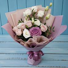 Букет цветов из:  Розы и Лизиантусы в Самотовино