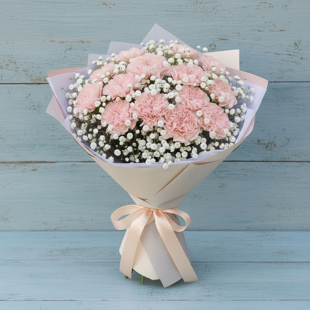 Букет цветов из: Гвоздики в Самотовино