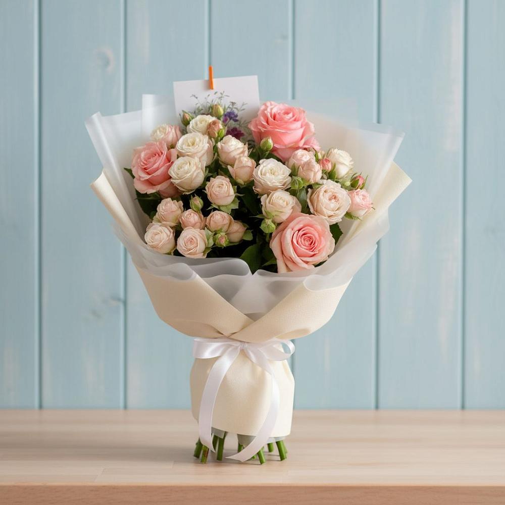 Букет цветов из: Розы в Самотовино