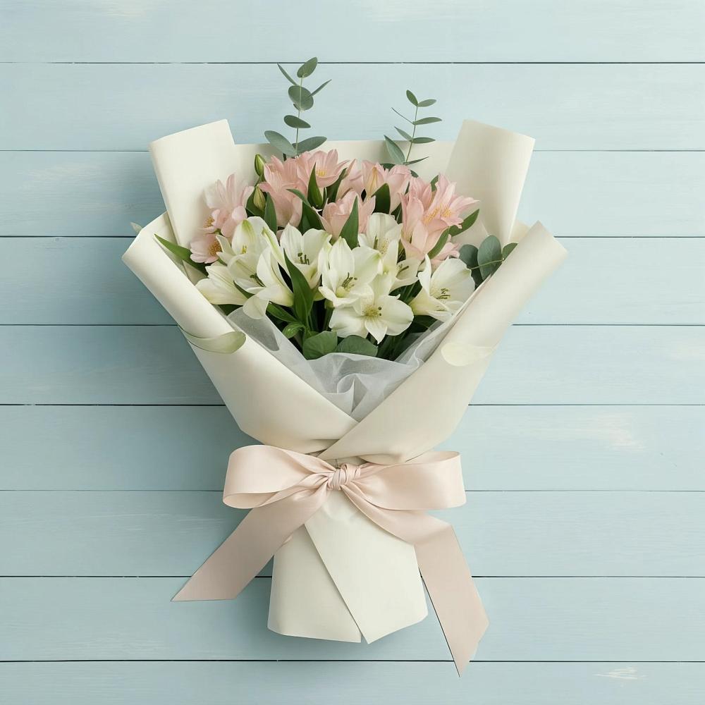 Букет цветов из: Альстромерии в Самотовино