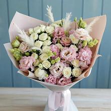 Букет цветов из:  Альстромерии и Розы в Самотовино